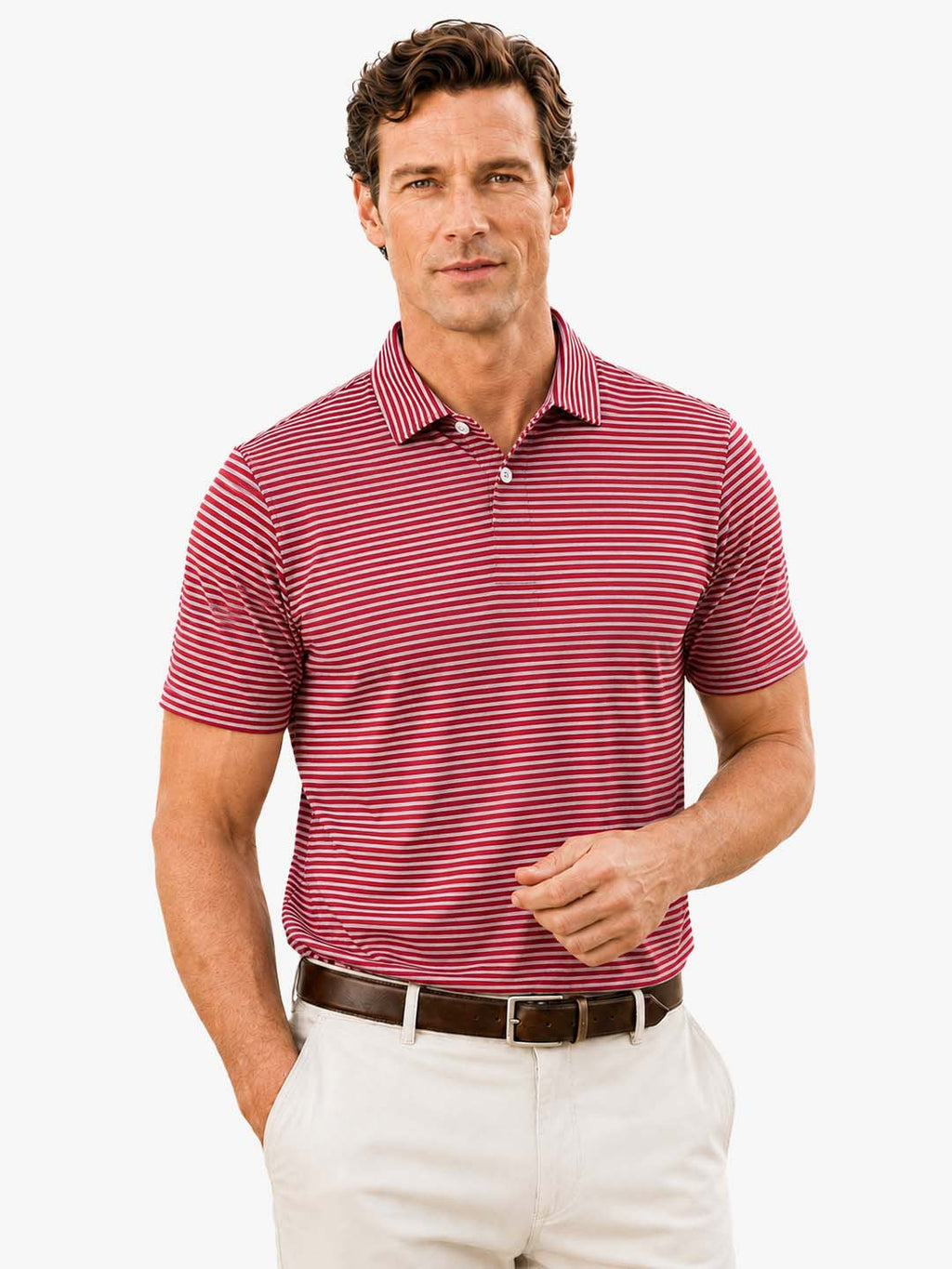Men's Yarn-Dyed Stripe Polo