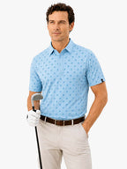 Men's Crossed Clubs Golf Polo