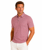 Mens Houndstooth  Tech POLO