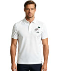 Men's Flag Pin Polo