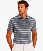 Mens Striped Performance POLO