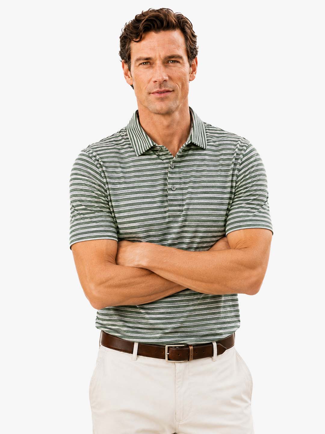 Men's Yarn-Dyed Stripe Polo