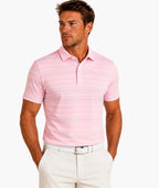 Mens Striped Performance POLO