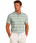 Mens Gradient Striped Tech Polo