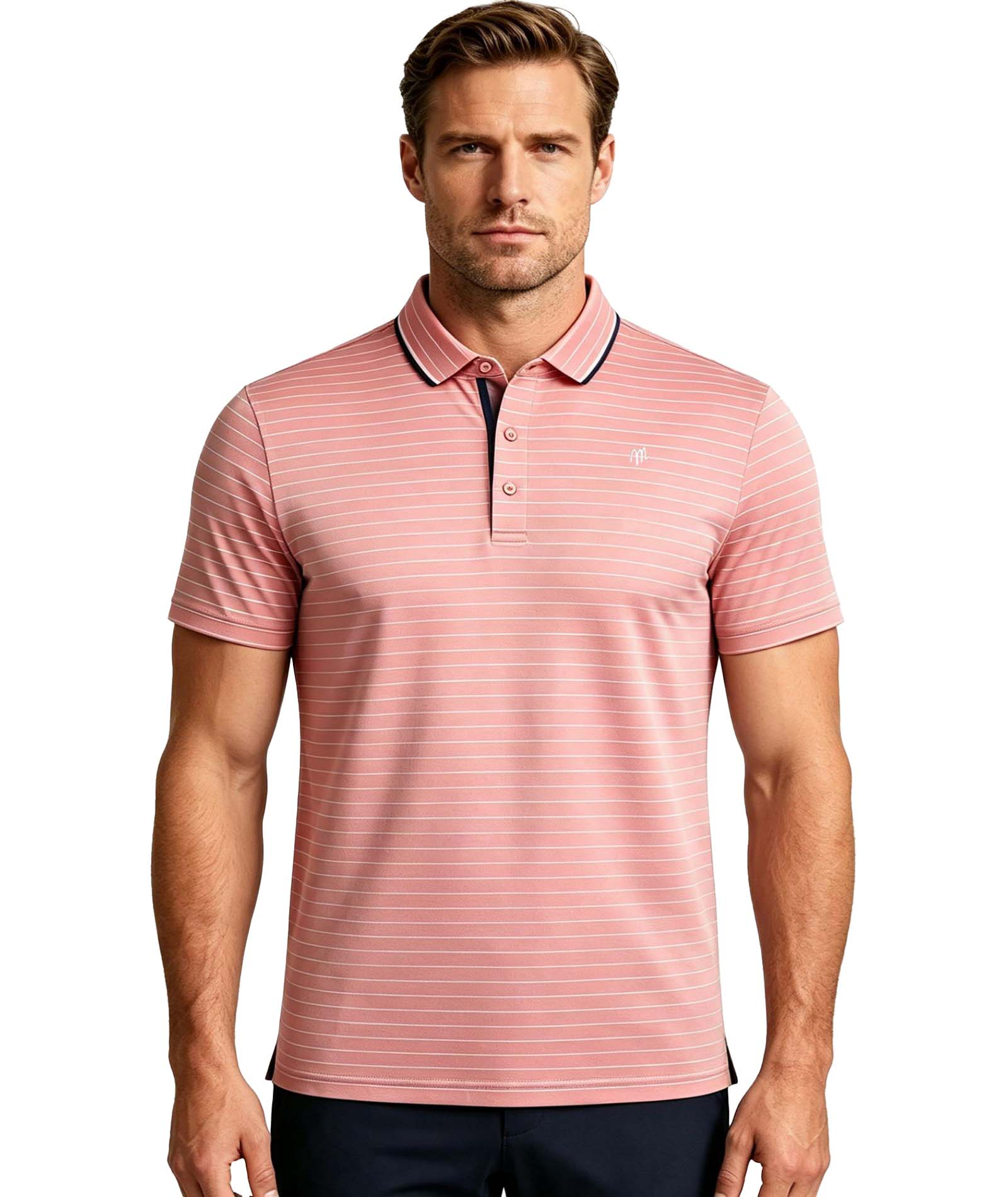 Men's Soft Stripe Golf Polo