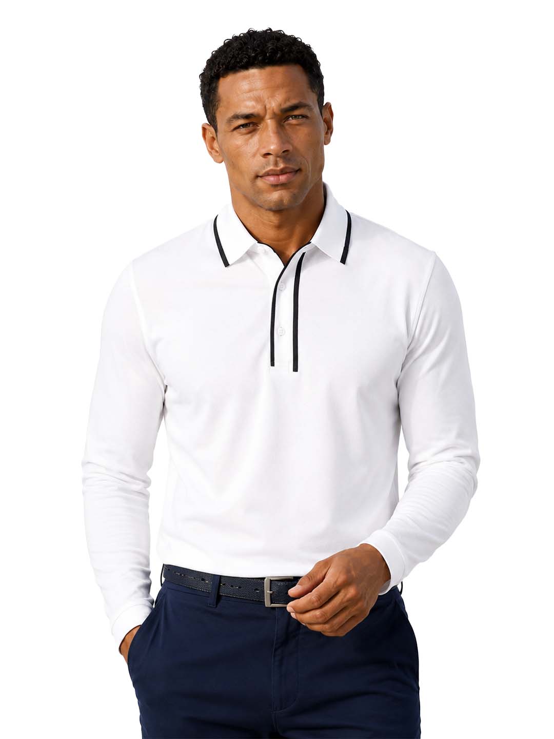 Men's Long Sleeve Golf Polo