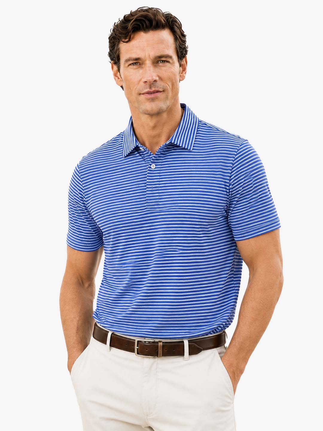 Men's Yarn-Dyed Stripe Polo