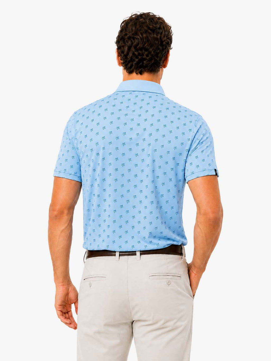 Men's Crossed Clubs Golf Polo