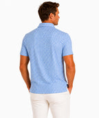 Mens Houndstooth  Tech POLO
