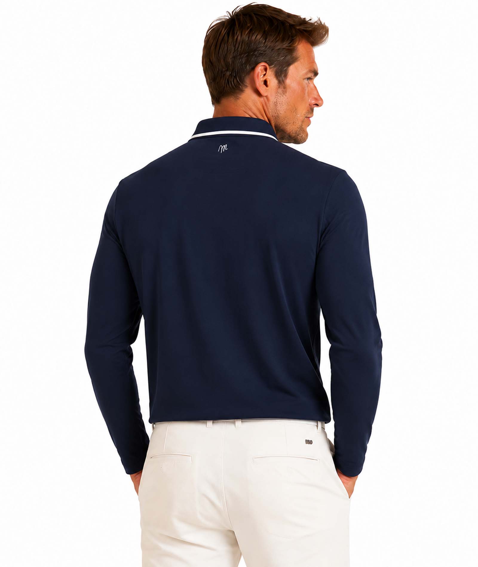 MENS WESTERN L/S POLO