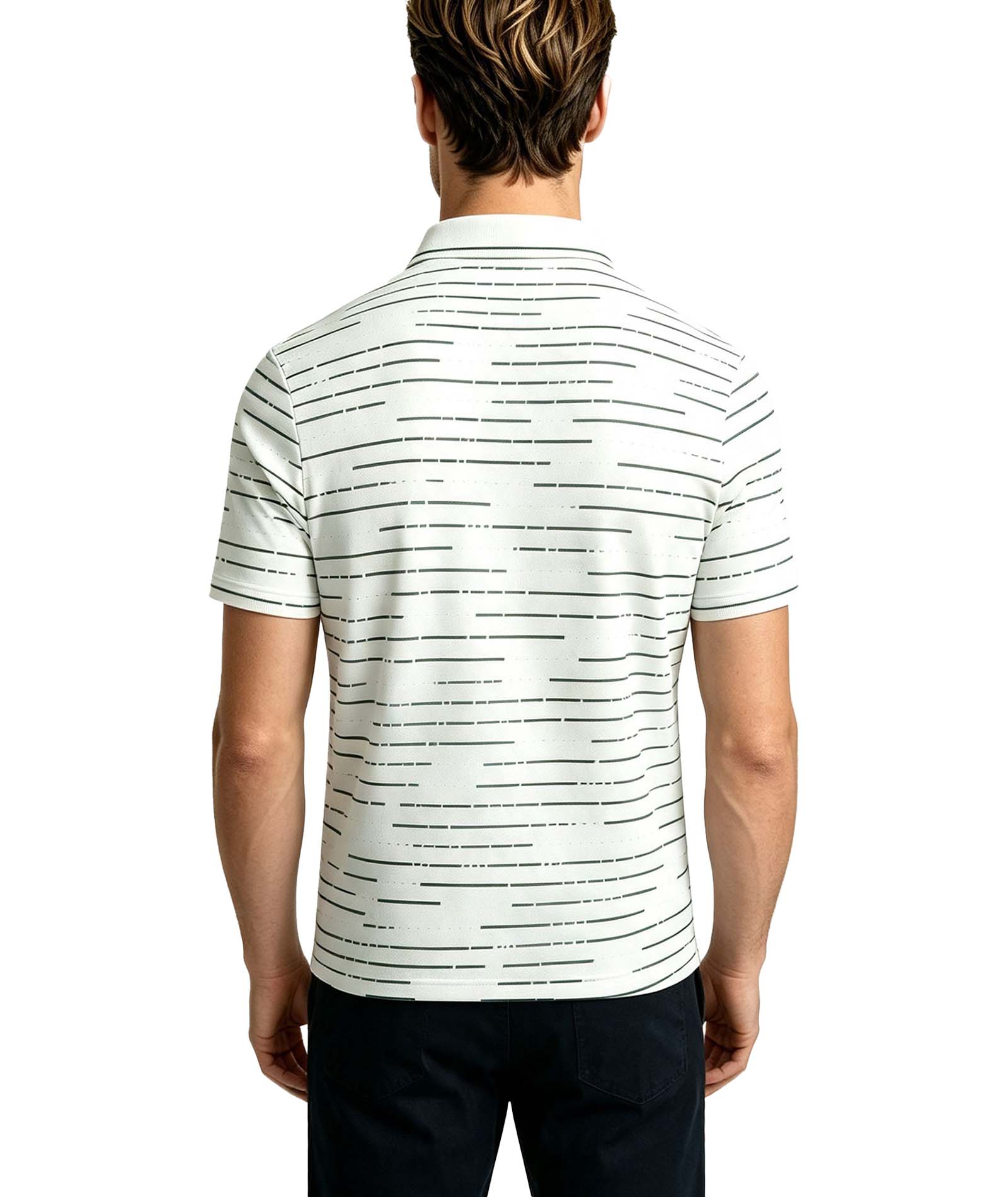 Linear Stripe Polo Shirt