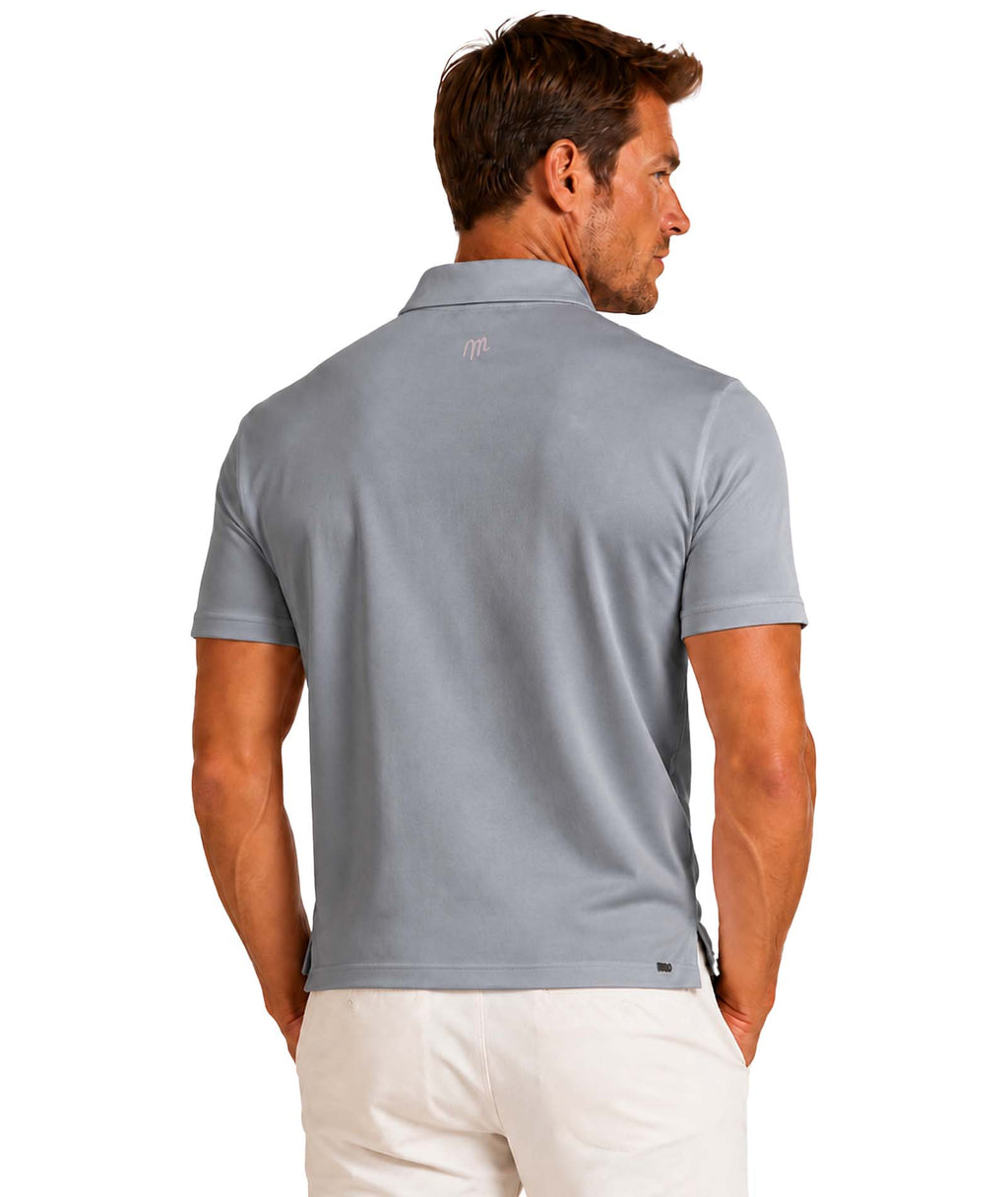 Mens Performance Chest Stripe Polo