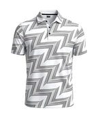 Geo Line Print Polo Shirt