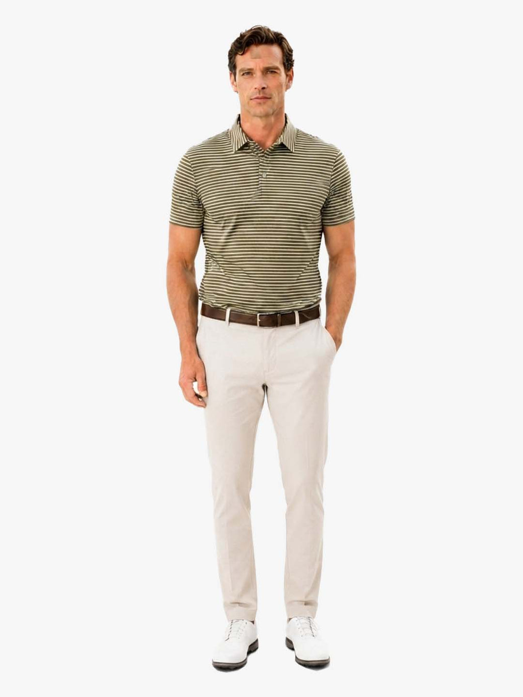Men's Yarn-Dyed Stripe Polo