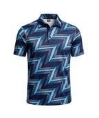 Geo Line Print Polo Shirt