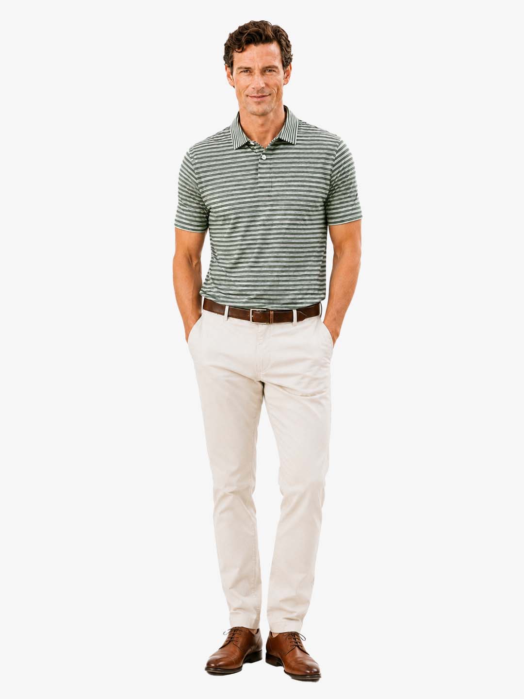 Men's Yarn-Dyed Stripe Polo
