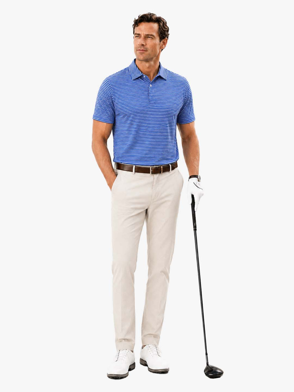 Men's Yarn-Dyed Stripe Polo