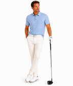 Mens Houndstooth  Tech POLO