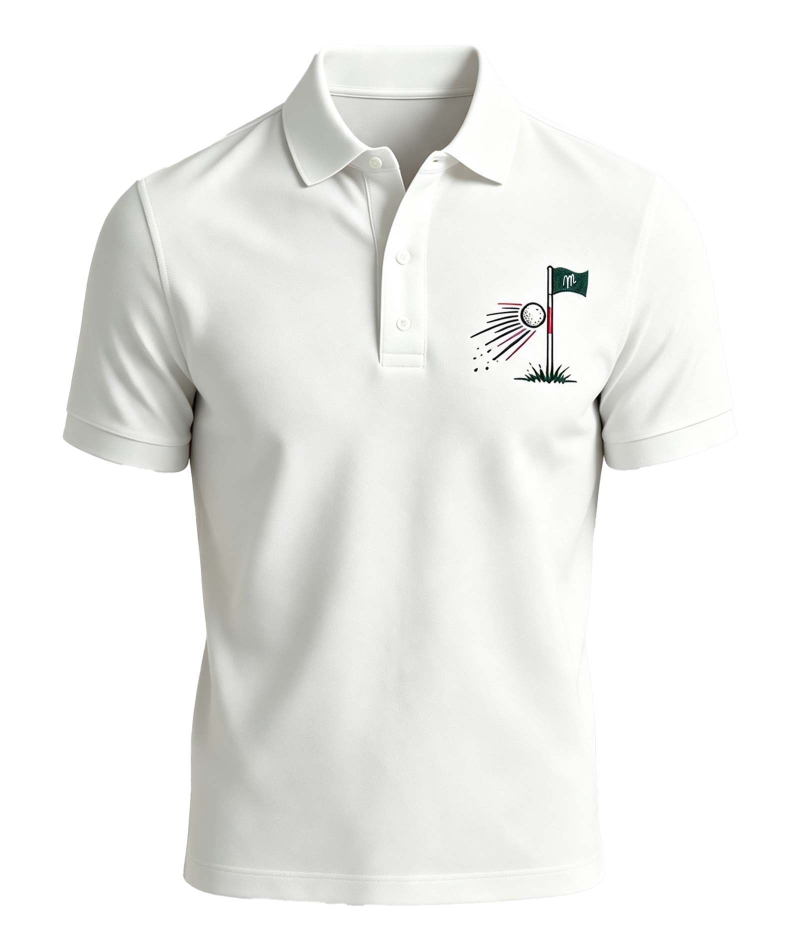 Men's Flag Pin Polo