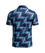 Geo Line Print Polo Shirt