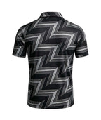 Geo Line Print Polo Shirt