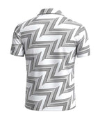 Geo Line Print Polo Shirt