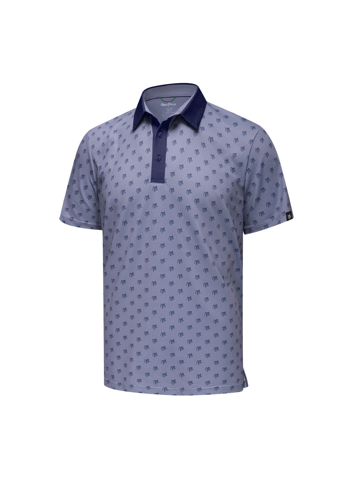 Men's Crossed Clubs Golf Polo
