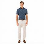Men's Geo Dot Print Golf Polo