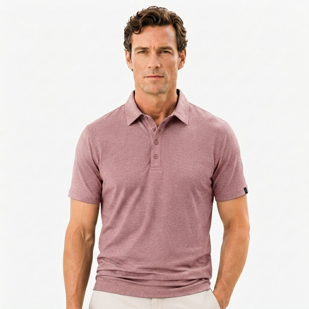 Men's Heather Golf Polo