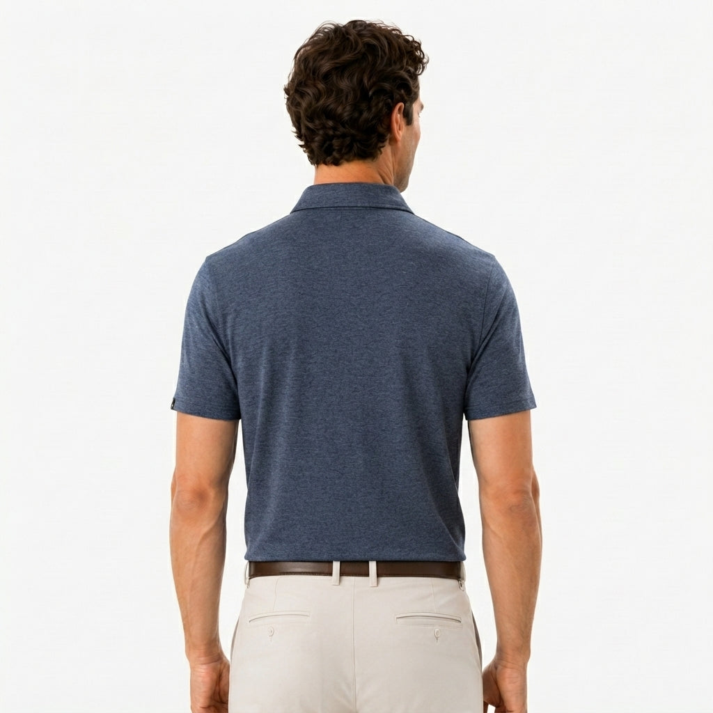 Men's Heather Golf Polo