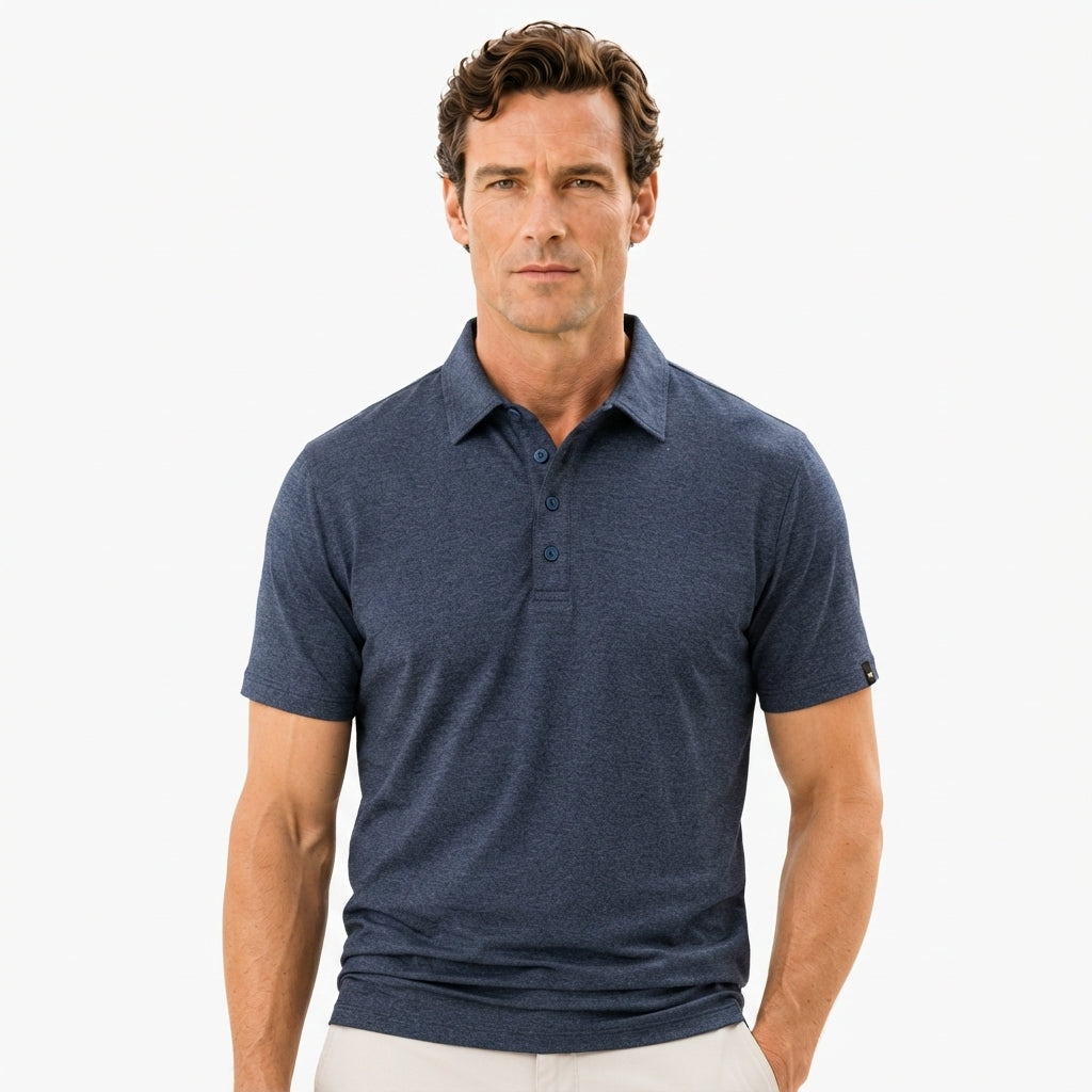 Men's Heather Golf Polo