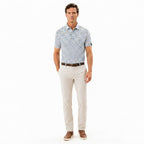Men's Geo Dot Print Golf Polo