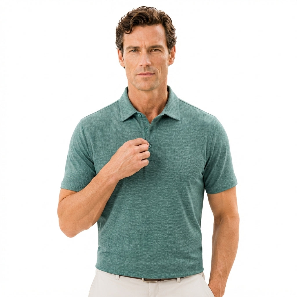 Men's Heather Golf Polo