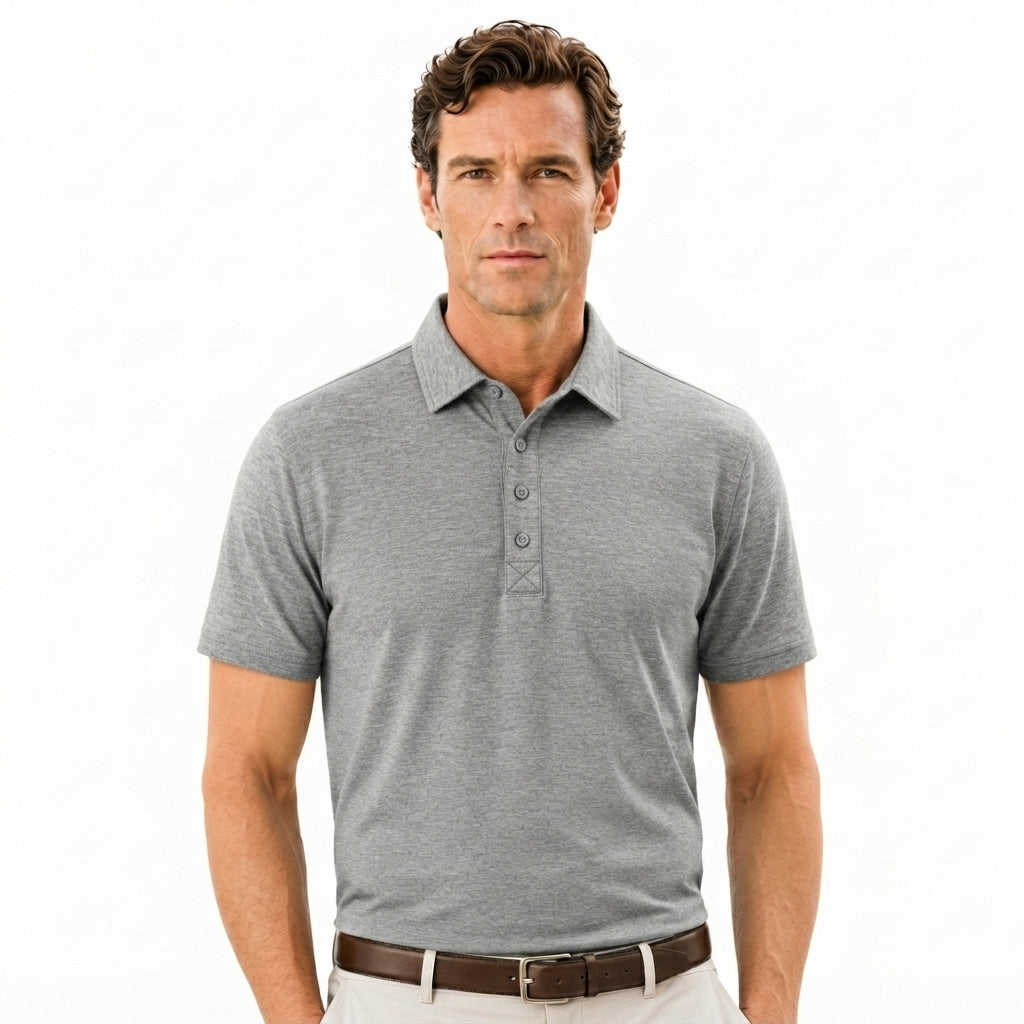 Men's Heather Golf Polo